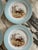 Mid-Century Victoria Pottery Stag Motif Hand Painted Salad Plates - Set of 6 For Sale - Image 11 of 18