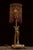 Art Deco 1920s Art Deco Figural Boudoir Lamp With Beaded Shade by Rembrandt For Sale - Image 3 of 10
