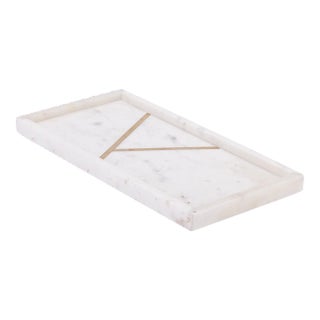 Marble Brass Bathroom Tray For Sale