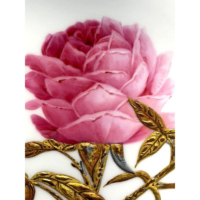 Late 19th Century Antique 1880 Minton G4419 Set 6 Hand Painted Rose Gold Platinum Aesthetic Plates For Sale - Image 5 of 16