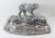 American 20th Century Silverplate Artic Inkwell With Polar Bear for Restoration For Sale - Image 3 of 12