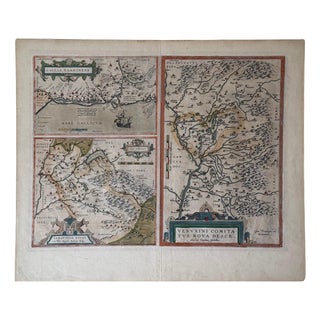 Hand-Colored Atlas Map of Gallia Narbonensis by Abraham Ortelius, 1600 For Sale