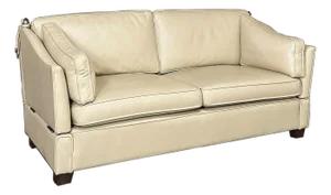 Mid-Century Modern Knole Leather Sofa