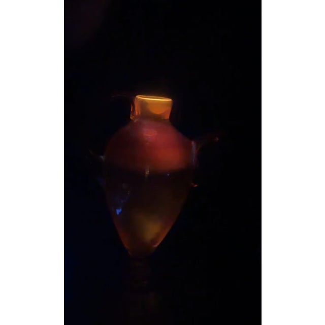 Vintage Blenko #573 Tangerine Amberina Cocktail Pitcher For Sale - Image 4 of 7
