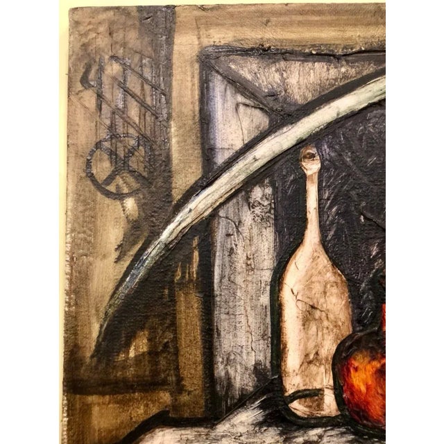 Vitaly Dlugy White Chair, 1989 Oil on Canvas For Sale - Image 10 of 13