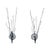Rustic black iron candle wall sconces. Thin branchlike metal with scrolling round metal backplate.