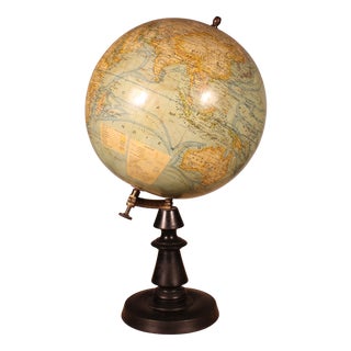 Early 20th Century Terrestrial Globe from J. Forest For Sale