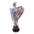 Late 20th Century Susan Gott Abstract Studio Art Glass Sculpture on Ebonized Base 19" For Sale