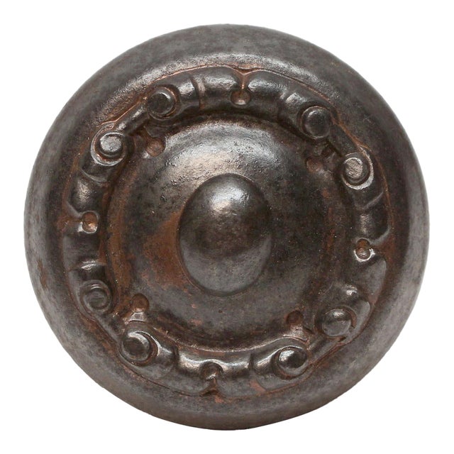 Antique Reading Cast Iron Elba Passage Door Knob For Sale