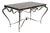 French Brass & Marble Coffee Table Attributed to René Drouet, Circa 1945 For Sale