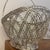 Mid-Century Modernist Woven Wirework Centerpiece Basket With Swing Handle For Sale - Image 4 of 7