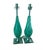 Beautiful glass murano table lamps with nickel plated hardware. They have been rewired. They are in perfect condition. It...