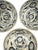 Modern Set of 6 Bat Trang Blue Vietnamese Stoneware Ceramic With Hand Painted Floral Motif For Sale - Image 3 of 8