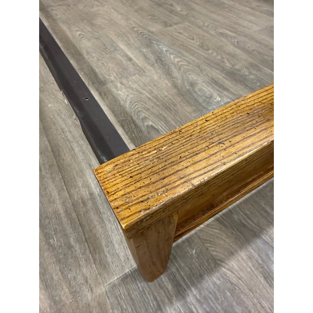 Vintage Full Size Mid Century Modern Walnut and Woven Cane Bed For Sale - Image 11 of 13