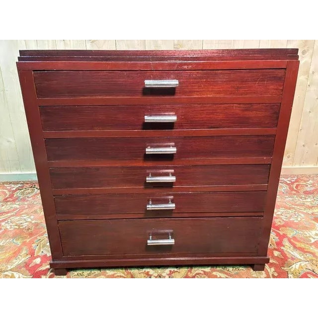 Art Deco Mahogany Chest of Drawers For Sale - Image 12 of 12