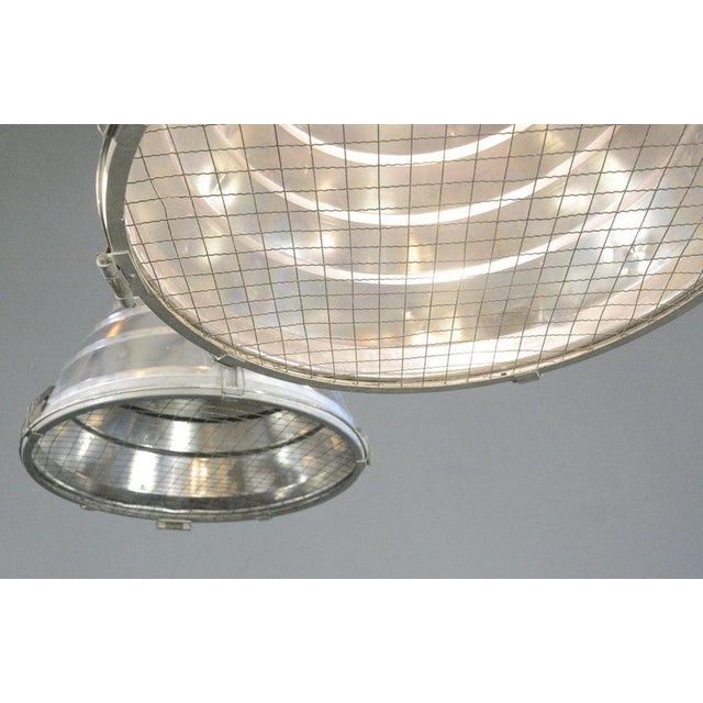 Silver Pendant Light from Zeiss Ikon, 1960s For Sale - Image 8 of 10
