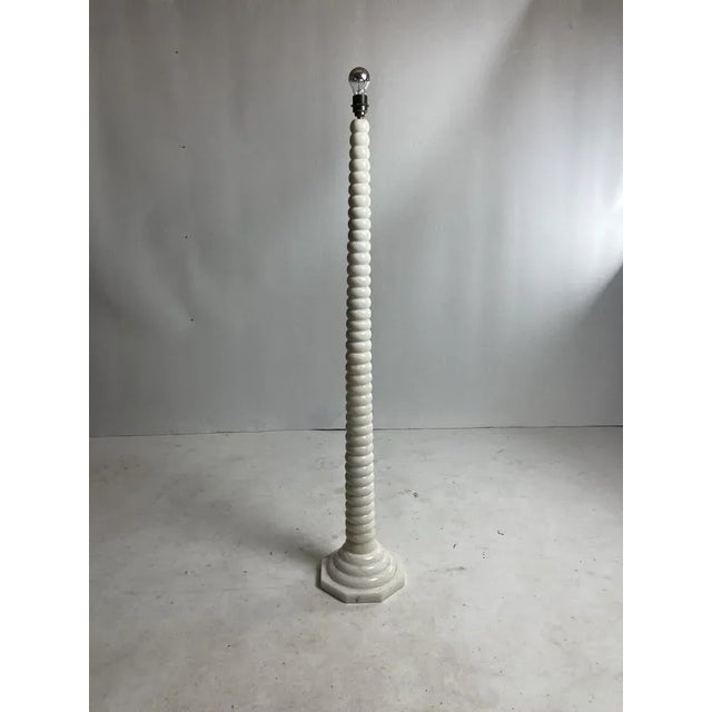 Absolutely stunning and rare alabaster floor lamp made I France ca 1950s - 1960s. This gorgeous floor lamp has been...