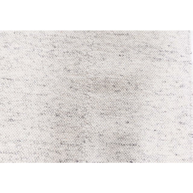 Early 21st Century Contemporary Alpine Handmade in Natural Lambswool Runner by Doris Leslie Blau For Sale - Image 5 of 7