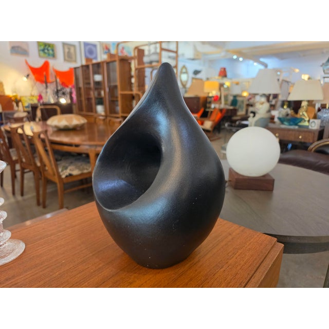 Contemporary VTG MCM Brutalist Sculpture Handmade Terracotta Pottery Flame Minimalist Art For Sale - Image 3 of 12