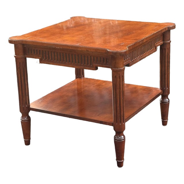 Vintage French Regency Cherry End Table For Sale