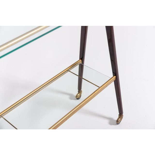 Mid-Century Modern Sculptural Serving Cart, 1960s For Sale - Image 4 of 8