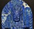 Finest Lapis Lazuli Tibetan Makahala Statue 9.5" Natural Gemstone Hand Carved For Sale - Image 9 of 14