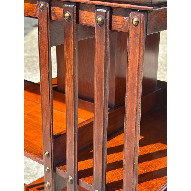 Late 19th Century 19th Century Victorian Mahogany Revolving Bookcase, 1880s For Sale - Image 5 of 10