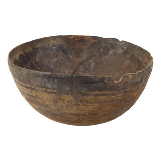 Mid 20th Century Nupe African Wood Bowl For Sale
