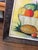 Vintage Original & Signed Tropical Fruit Still Life Oil Painting in Hand Carved Wood Frame For Sale - Image 4 of 14