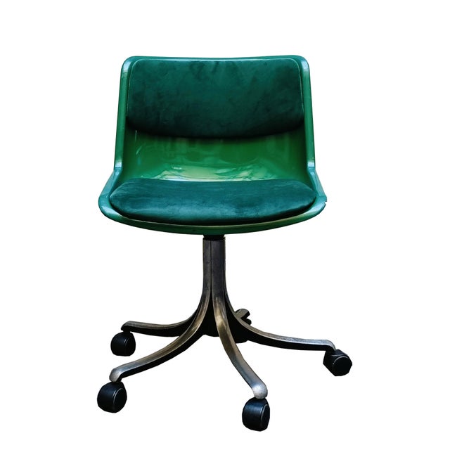 Green Modus Office Chair by Osvaldo Borsani for Tecno, Italy, 1975 For Sale - Image 10 of 10