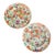 Pair 18th-Century Chinese Export Pseudo Tobacco Leaf Soup Plates For Sale
