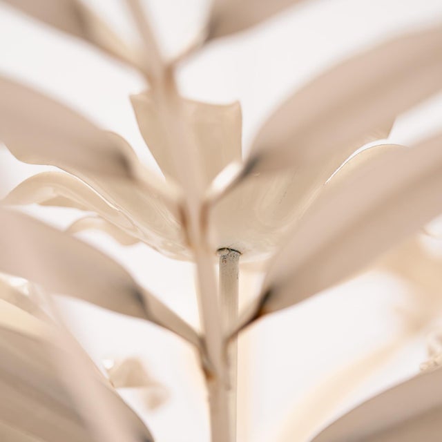 Metal Vintage Holywood Regency Metal Glass Flower Table from Hans Kogl, 1970s For Sale - Image 7 of 14