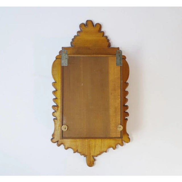 Antique German Floral Hand Carved Wooden Wall Cabinet, 1925 For Sale - Image 5 of 10