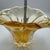 1990s Vintage Teleflora Champagne Gold Art Glass Vase Waterfall Tulip Hand Blown For Sale - Image 5 of 11
