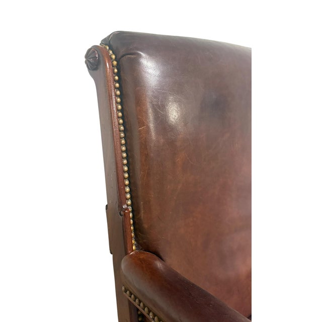 2000 - 2009 Ralph Lauren Regency Library Chair and Ottoman For Sale - Image 5 of 13