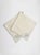 Delicate vintage napkins made from an ivory linen-silk blend, featuring scalloped edges and intricate floral embroidery in...