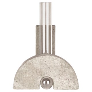 Grey-Smoked Vase by Coki Barbieri For Sale