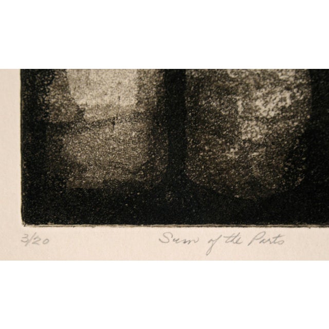 Abstract "Sum of the Parts" - Abstract Etching in Ink on Paper (#3/20) For Sale - Image 3 of 8
