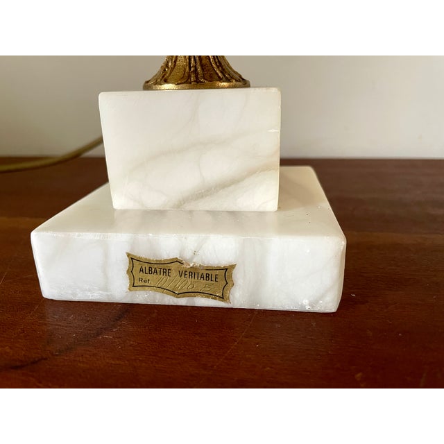 Alabaster Lamp Base, 1950 For Sale - Image 4 of 8