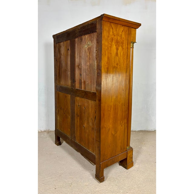 Large French Empire Walnut Secretaire, 1920 For Sale - Image 18 of 18