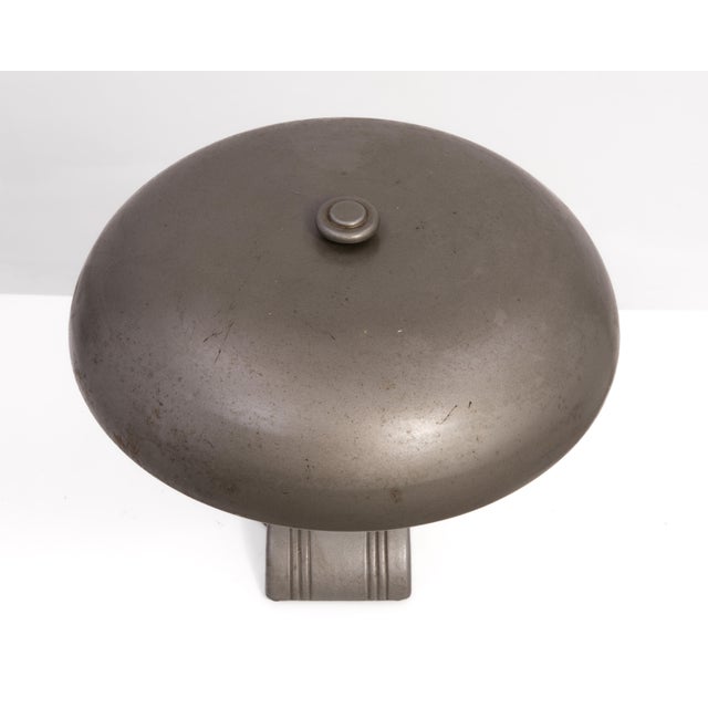 Art Specialty Co Flexo Banker Desk Lamp Flying Saucer Shade Fluorescent Bulb Art Deco Industrial Dazor For Sale - Image 9 of 16