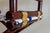 1970s McGuire Director’s X-Chair in Textured Off-White and Colbalt For Sale - Image 9 of 11