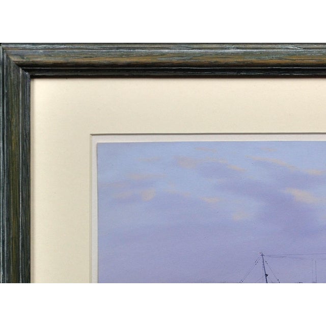 Vincenzo Desposito, HMS Nairana Royal Navy Seaplane Carrier, 1890s, Gouache & Paper, Framed For Sale - Image 5 of 18