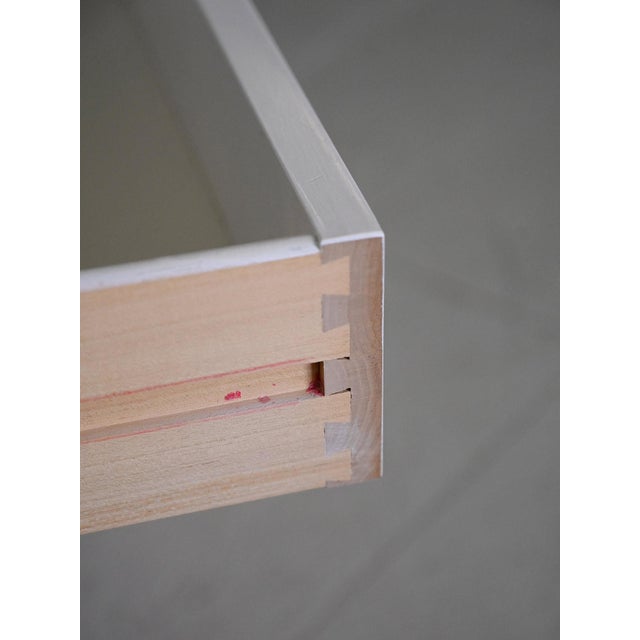 Wood White Chest of 6 Drawers, 1960s For Sale - Image 7 of 13