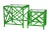 David Francis Chippendale Nesting Tables - Bright Green For Sale - Image 4 of 6