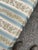 Mid 20th Century Pair Taylor-King Queen Anne Camelback Sofa Loveseat Floral Blue White Stripe For Sale - Image 6 of 12