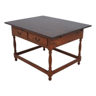 Bench Made Walnut Flip Top Tavern Table For Sale