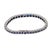 1980s Art Deco Style 6.00 Carat Total Weight Sapphire Platinum Tennis Bracelet For Sale - Image 4 of 6