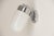 Small wall lamp, made in Germany in the 1920s. Opal glass shade with screw mounting on a chrome-plated or nickel-plated...