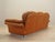 Space Age Orange Leather Sofa, Italy, 1960s For Sale - Image 4 of 18